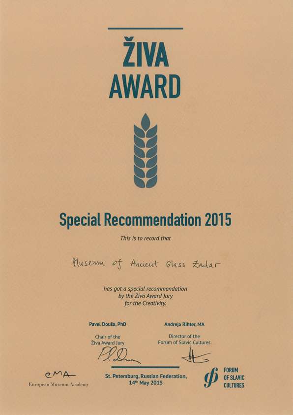 Živa Award – Special Recommendation 2015