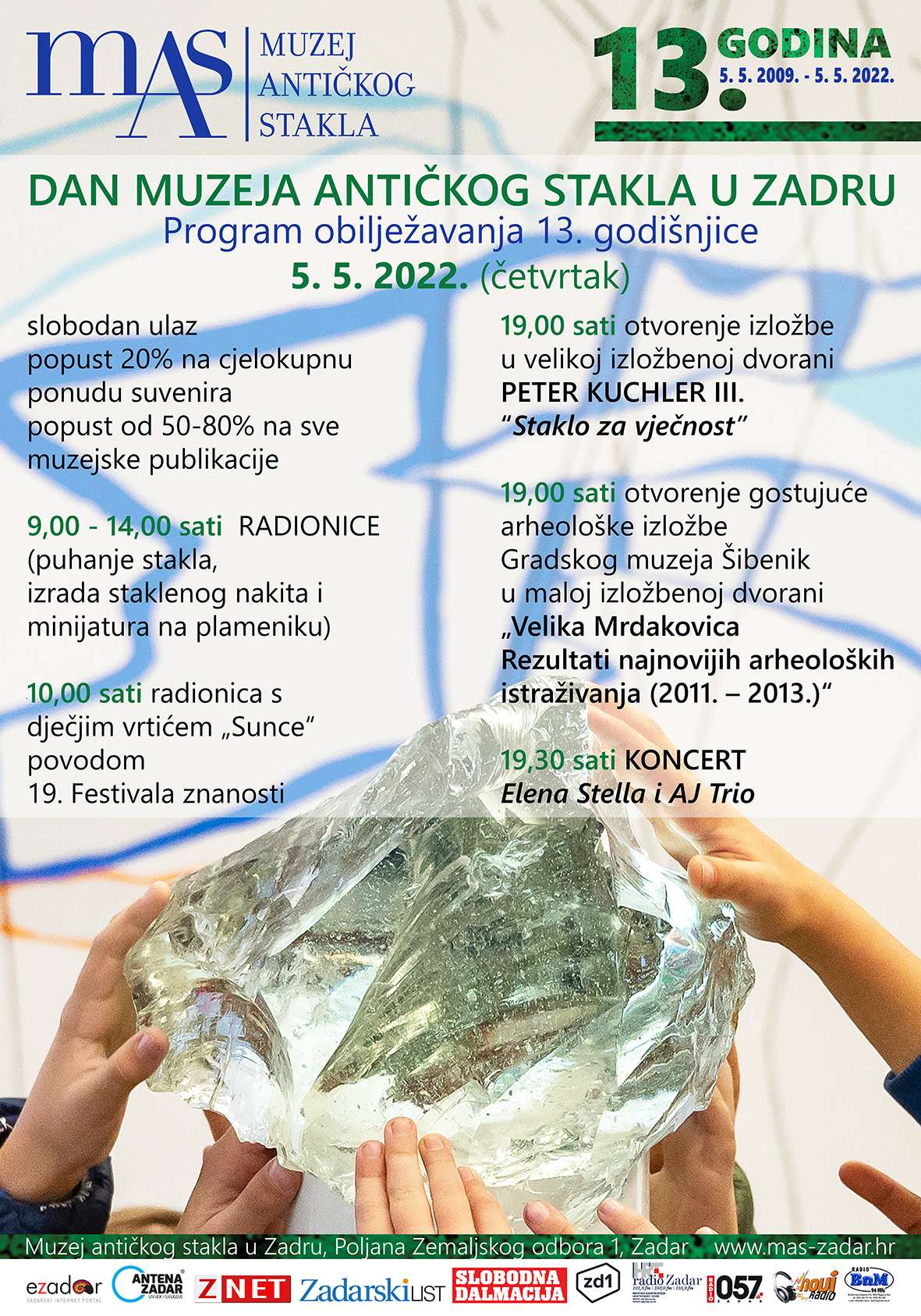 13. GODIŠNJICA MUZEJA ANTIČKOG STAKLA U ZADRU