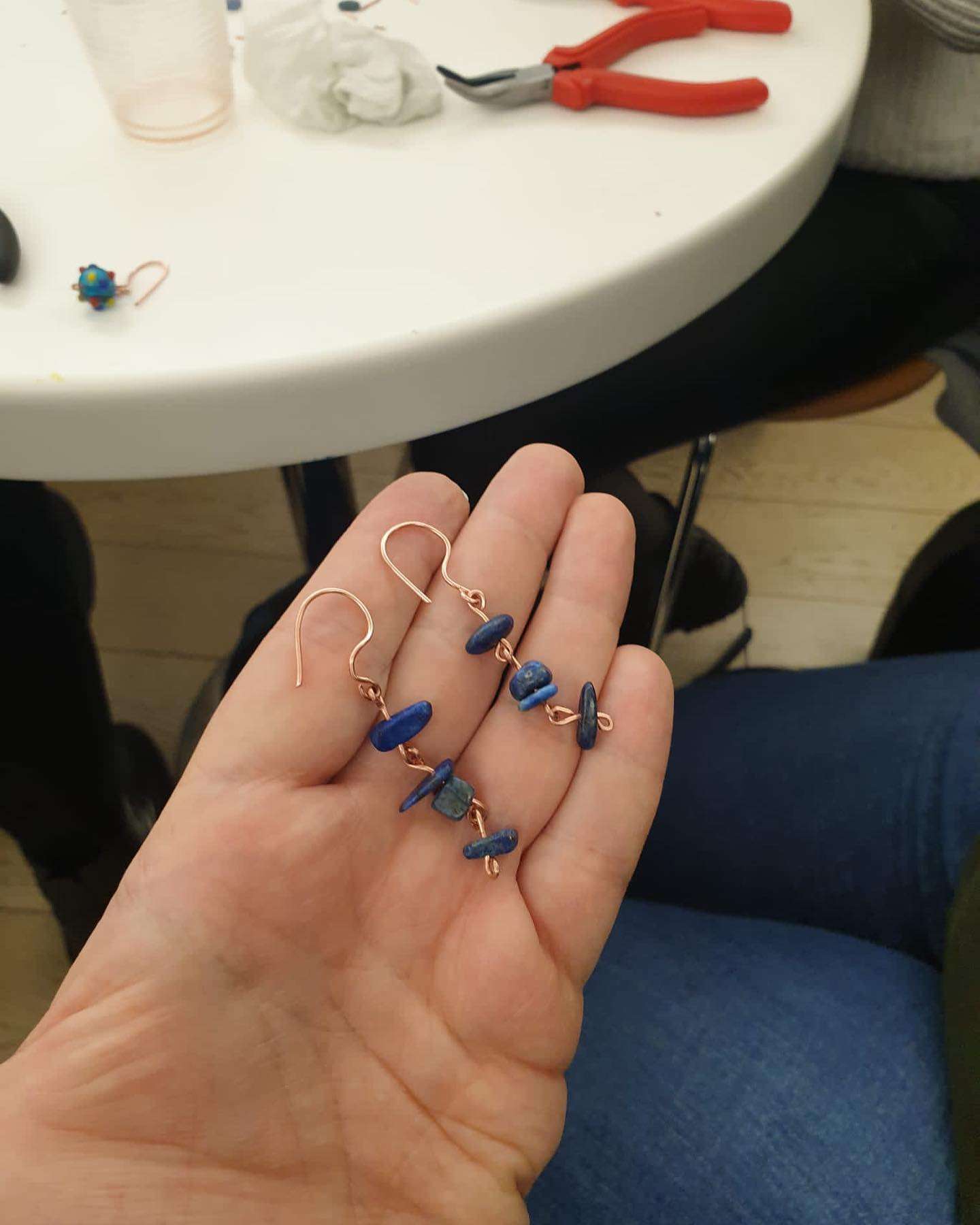 Glass bead and wire jewelry making workshop