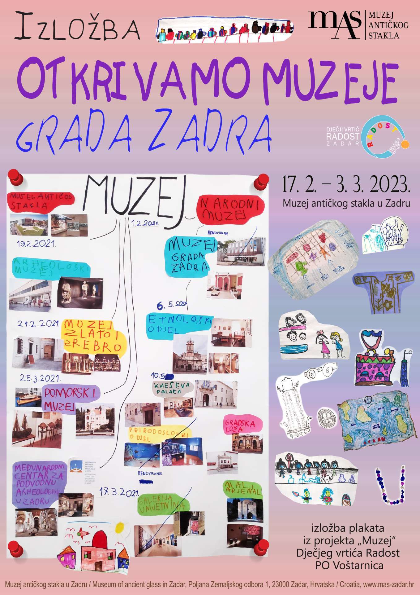 Najava izložbe "OTKRIVAMO MUZEJE GRADA ZADRA"
