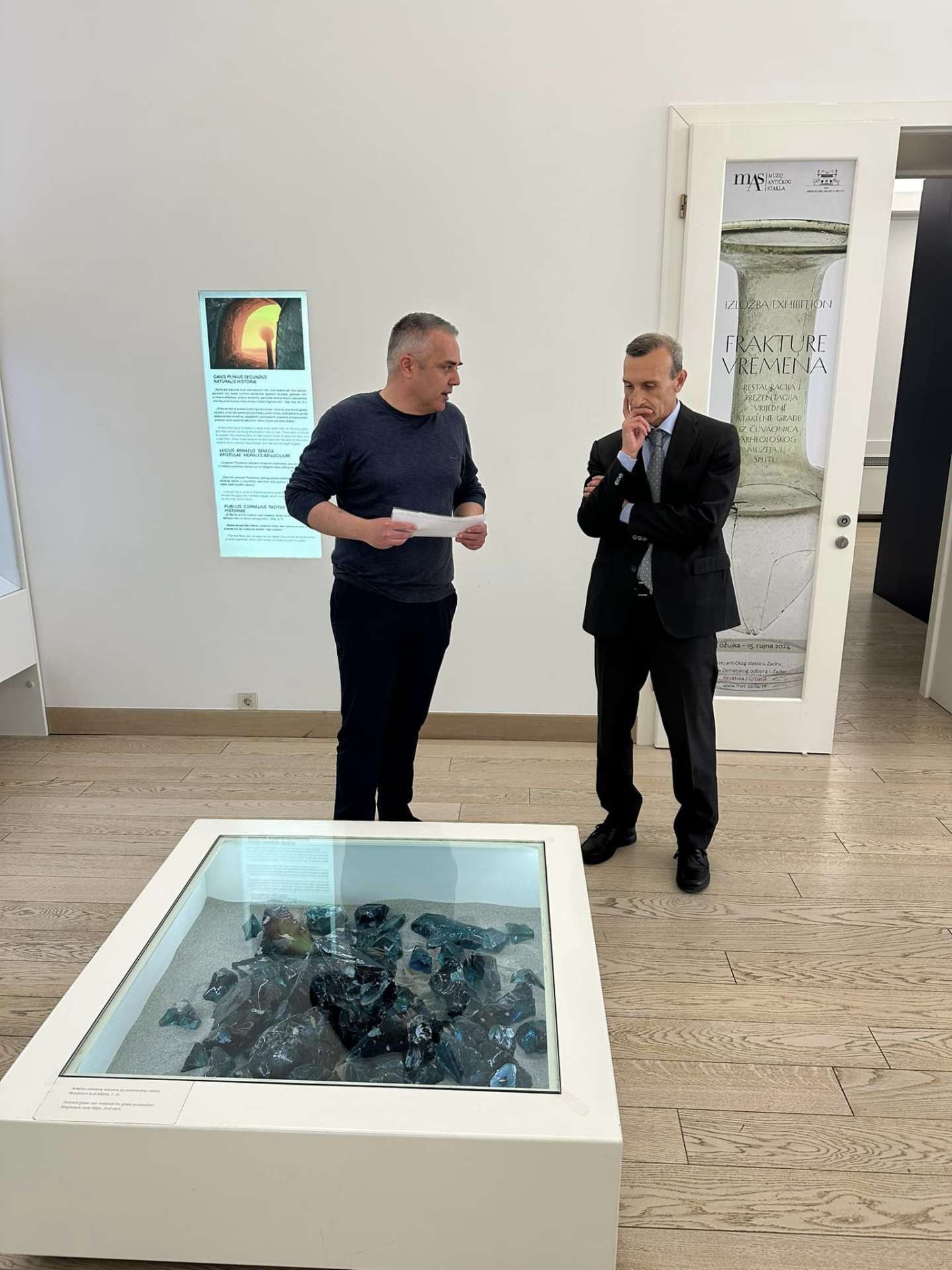 Visit of the Ambassador of the Republic of Italy in Croatia to the Museum of Ancient Glass in Zadar