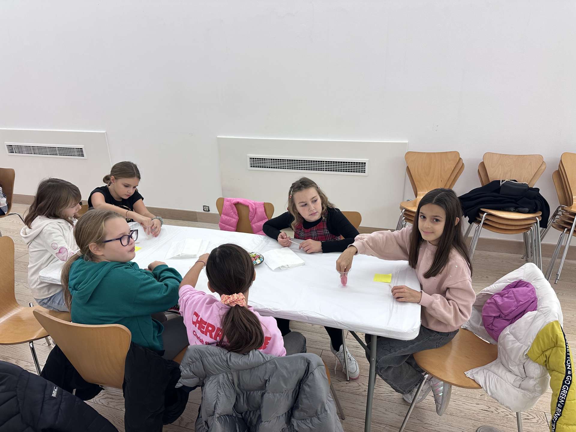 3rd grade students of Petar Preradović Elementary School at a conservation and restoration workshop