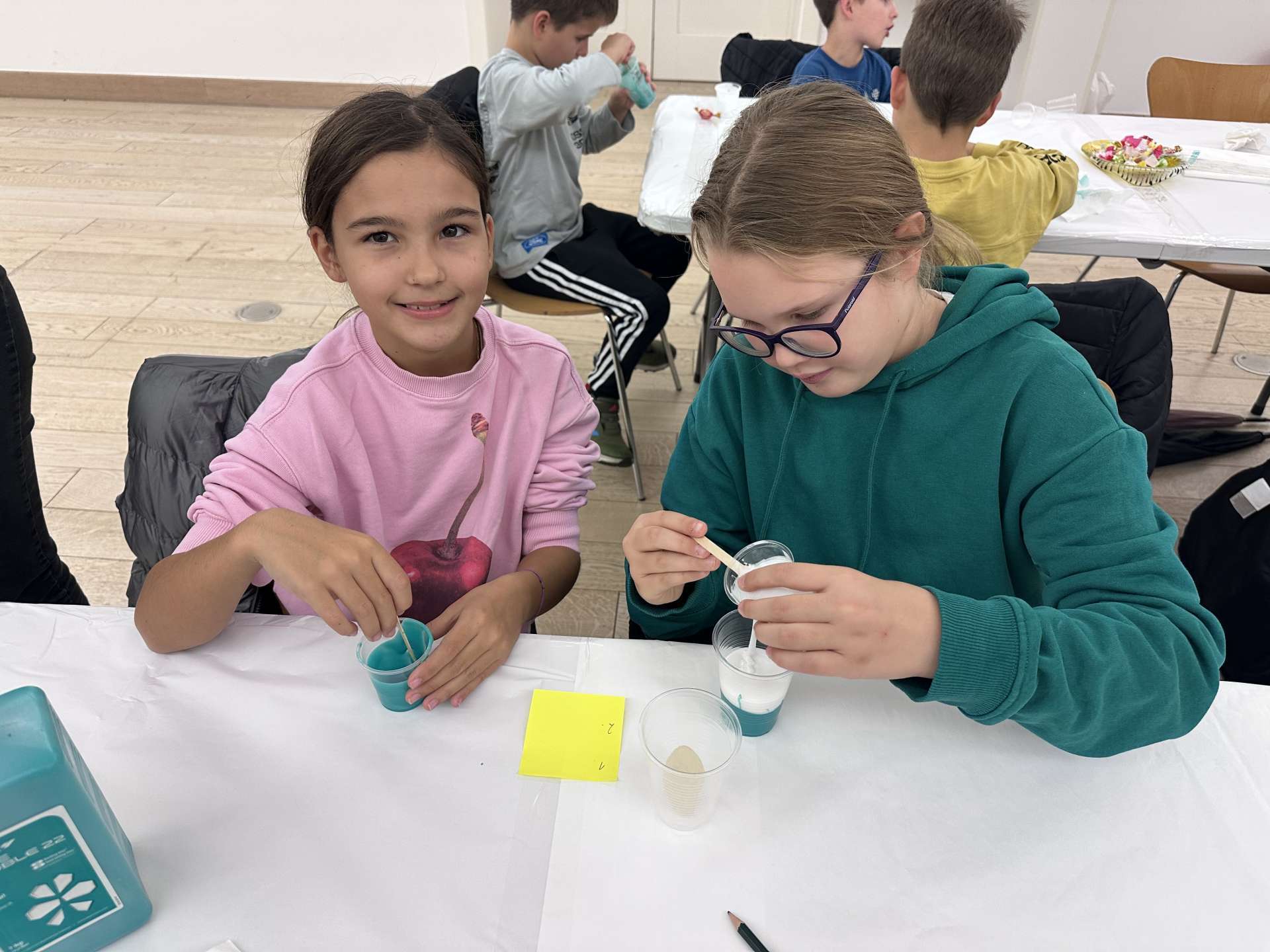 3rd grade students of Petar Preradović Elementary School at a conservation and restoration workshop