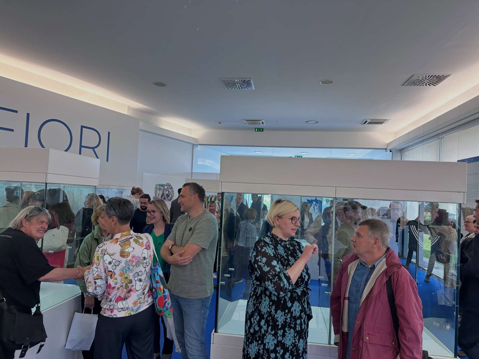 Atmosfera s otvorenja izložbe "Millefiori: antičko mozaično staklo s prostora Hrvatske”