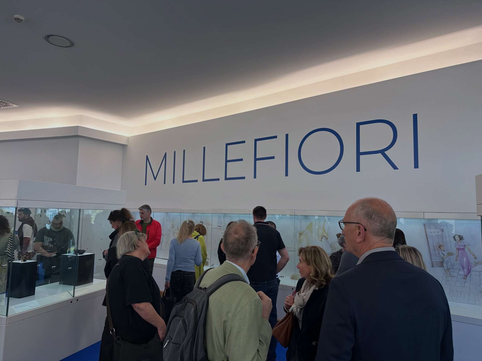 Atmosfera s otvorenja izložbe "Millefiori: antičko mozaično staklo s prostora Hrvatske”