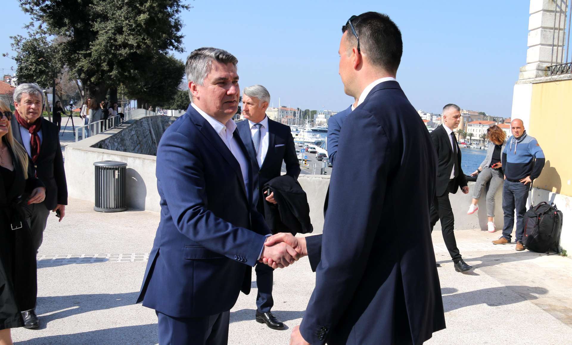 PRESIDENT OF CROATIA ZORAN MILANOVIĆ VISITING MUSEUM OF ANCIENT GLASS IN ZADAR