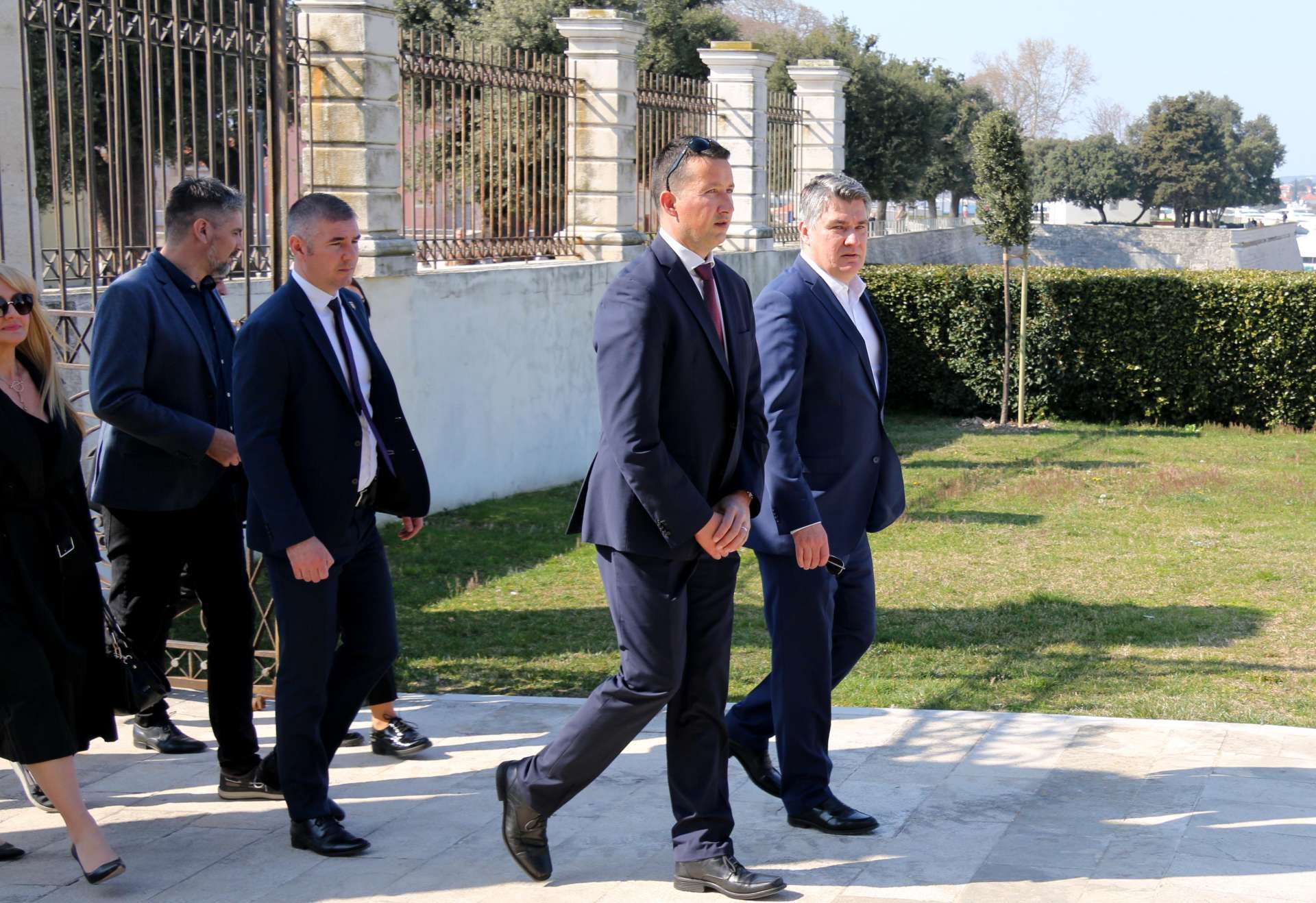 PRESIDENT OF CROATIA ZORAN MILANOVIĆ VISITING MUSEUM OF ANCIENT GLASS IN ZADAR