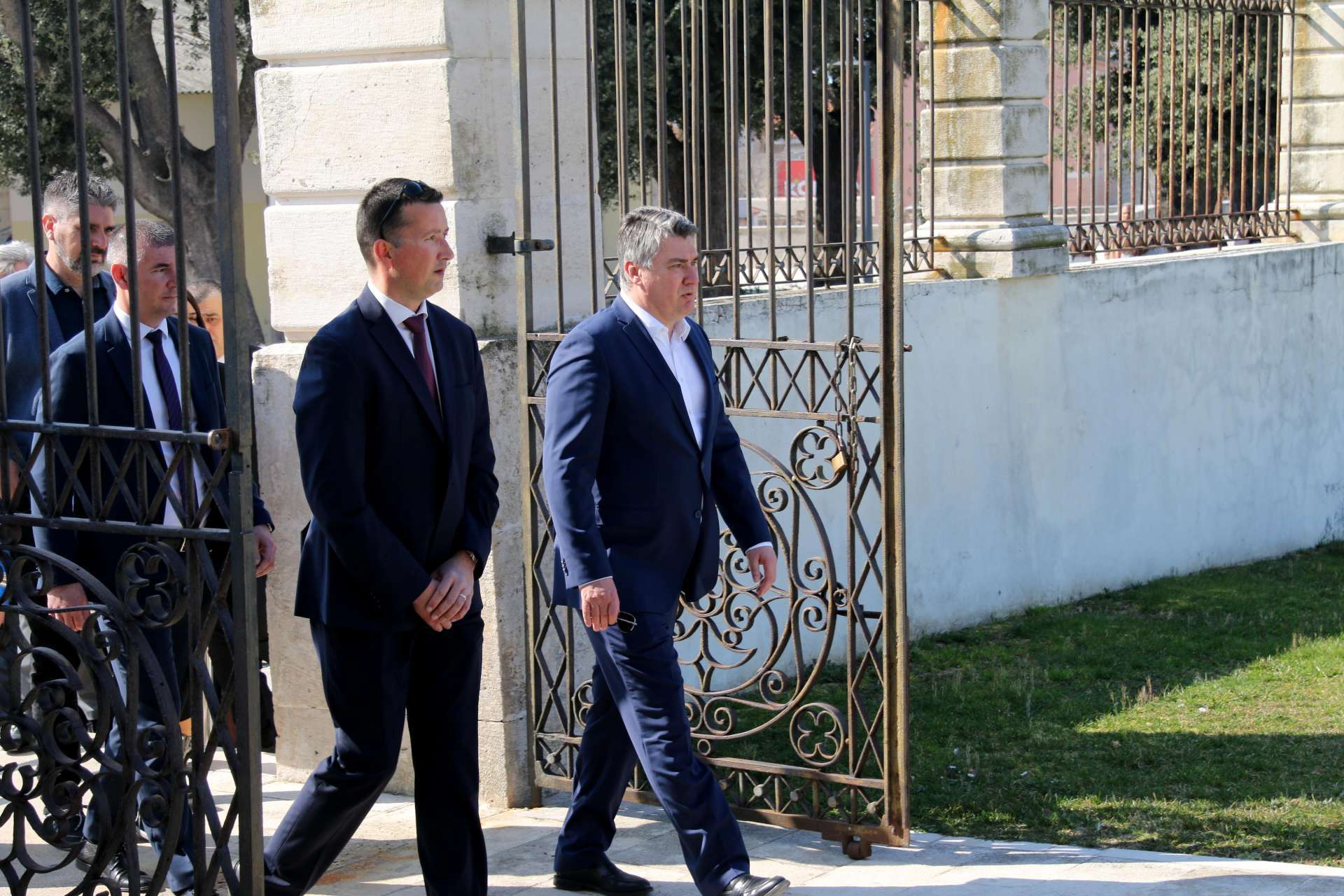 PRESIDENT OF CROATIA ZORAN MILANOVIĆ VISITING MUSEUM OF ANCIENT GLASS IN ZADAR