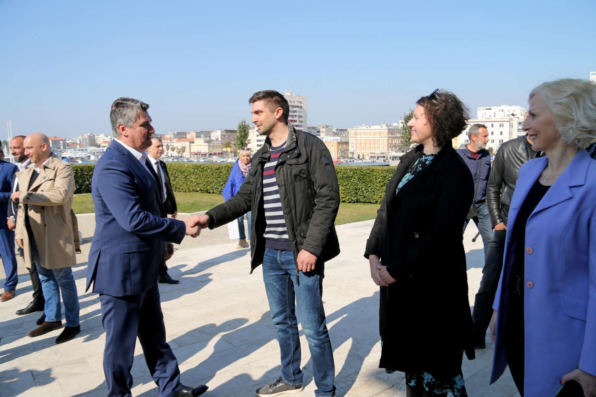 PRESIDENT OF CROATIA ZORAN MILANOVIĆ VISITING MUSEUM OF ANCIENT GLASS IN ZADAR