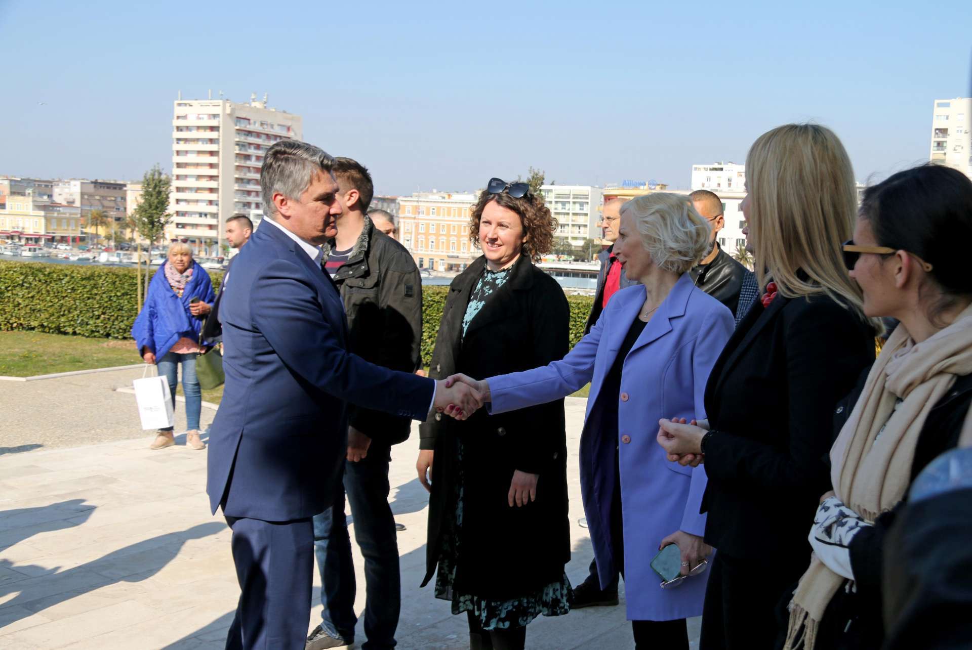 PRESIDENT OF CROATIA ZORAN MILANOVIĆ VISITING MUSEUM OF ANCIENT GLASS IN ZADAR