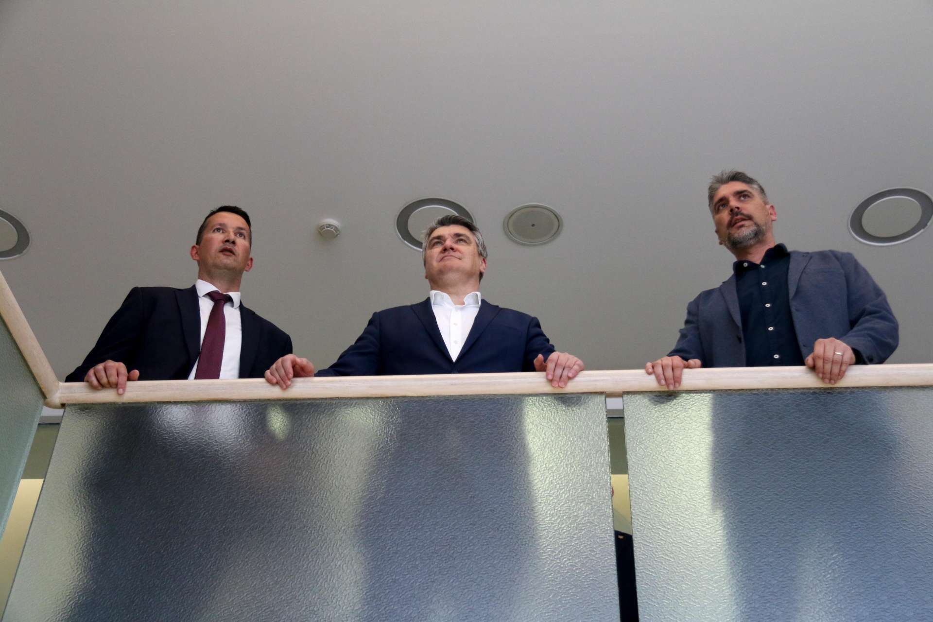PRESIDENT OF CROATIA ZORAN MILANOVIĆ VISITING MUSEUM OF ANCIENT GLASS IN ZADAR
