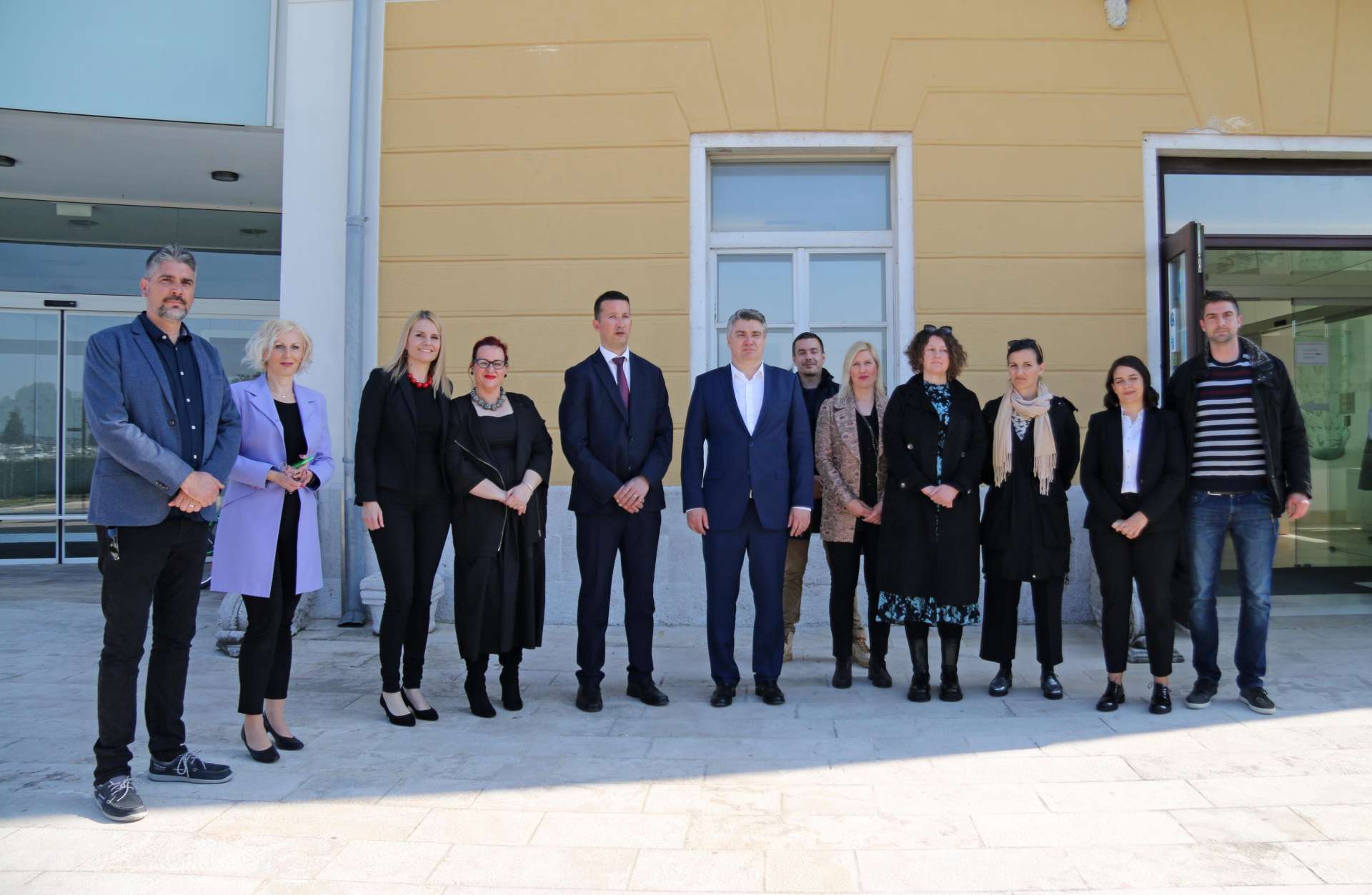 PRESIDENT OF CROATIA ZORAN MILANOVIĆ VISITING MUSEUM OF ANCIENT GLASS IN ZADAR
