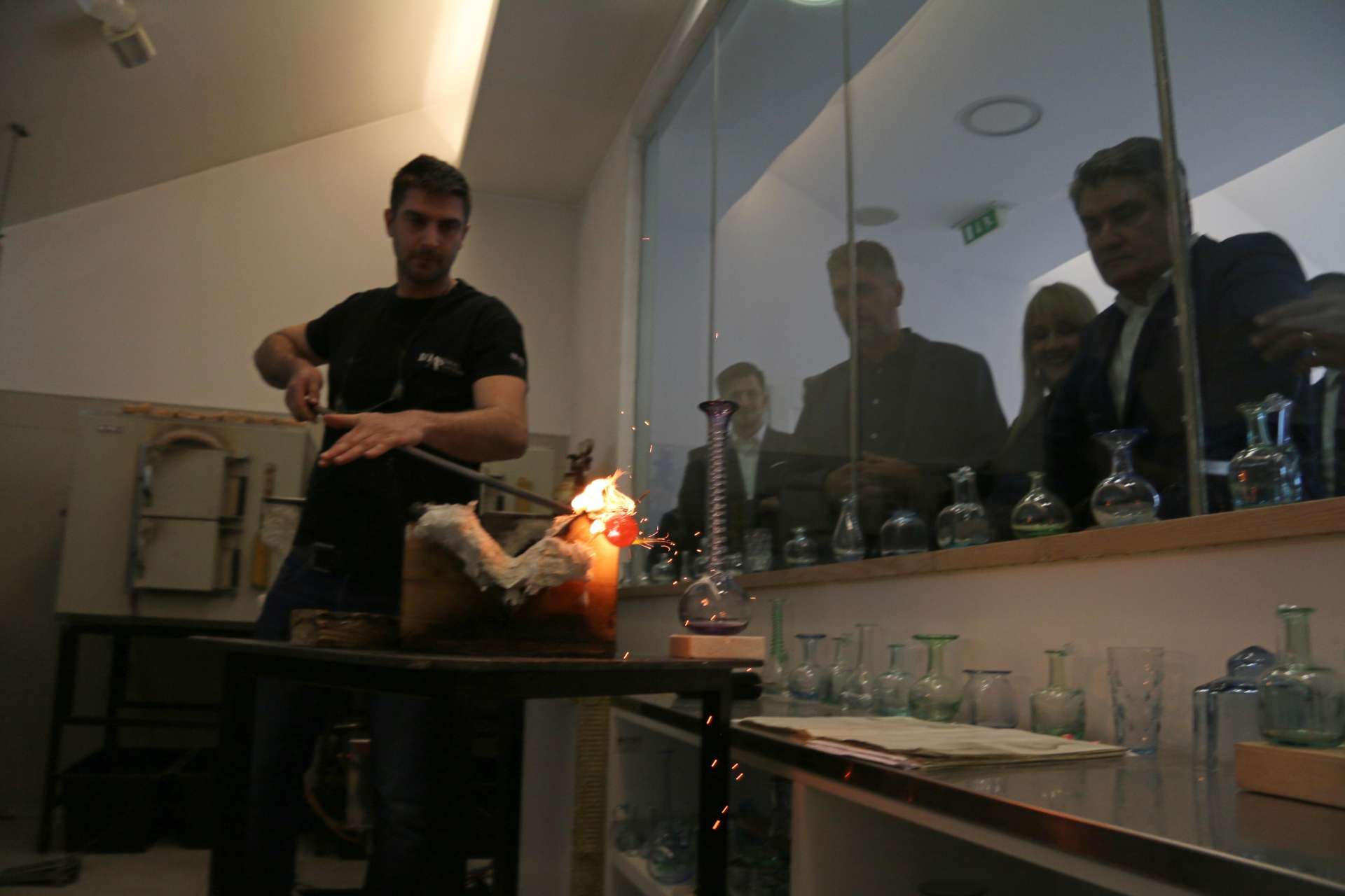 PRESIDENT OF CROATIA ZORAN MILANOVIĆ VISITING MUSEUM OF ANCIENT GLASS IN ZADAR