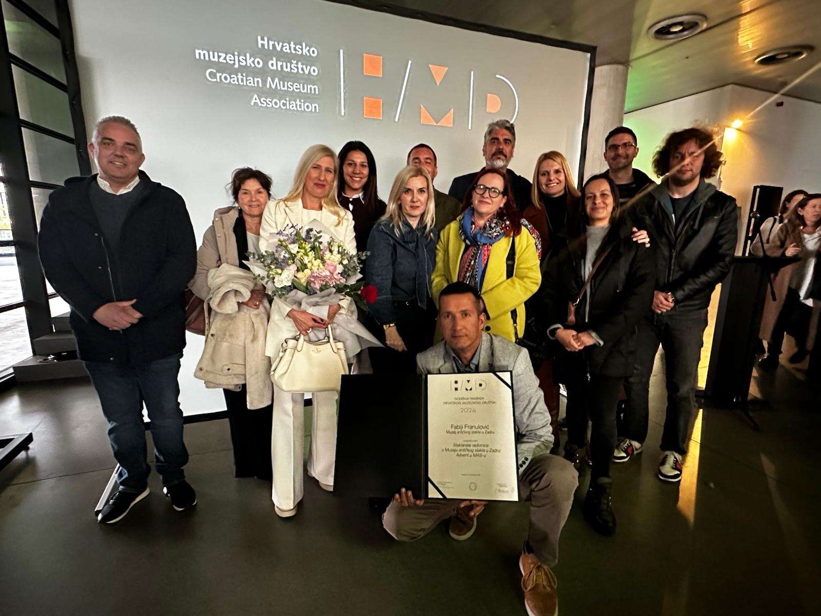 The Museum of Ancient Glass in Zadar wins the annual HMD award for the implemented marketing and promotional program